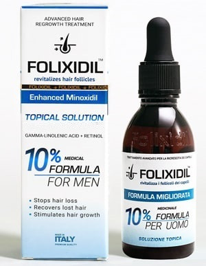 Folixidil 10% (Фоликсидил) лосьон от выпадения волос. Новый объем 60мл